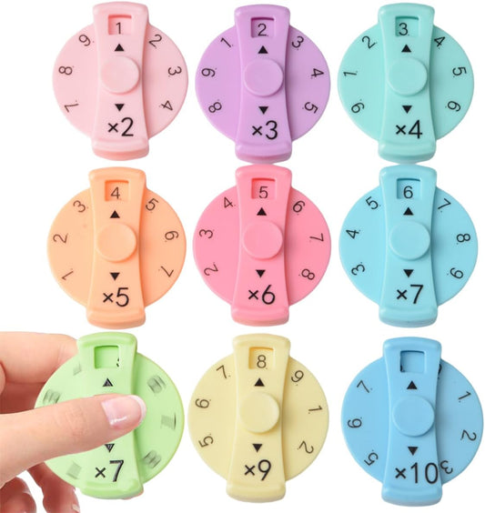 Updated Math Fact Fidget Spinners, Math Facts Fidget Spinners, This is for All The Stimmers - Fidgeters Who are Learning Math, Division and Multiplication on One Fidget (Multiply Or Divide 9pcs)