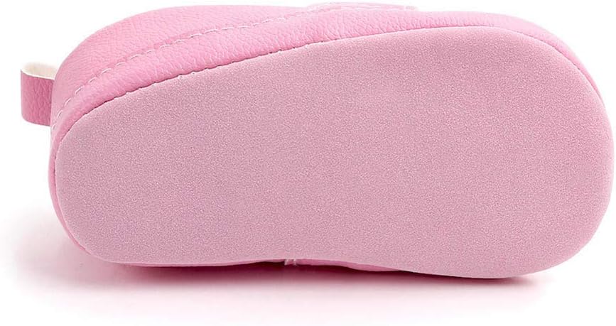LONSOEN Baby Girls Boys Loafers Prewalker Dress Crib Shoes