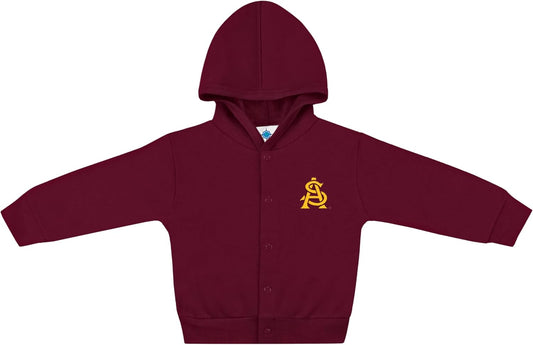 Creative Knitwear College Baby Snap Hooded Jacket - Team Logo, Multiple Colors, for Boys & Girls, (0-24 Months)
