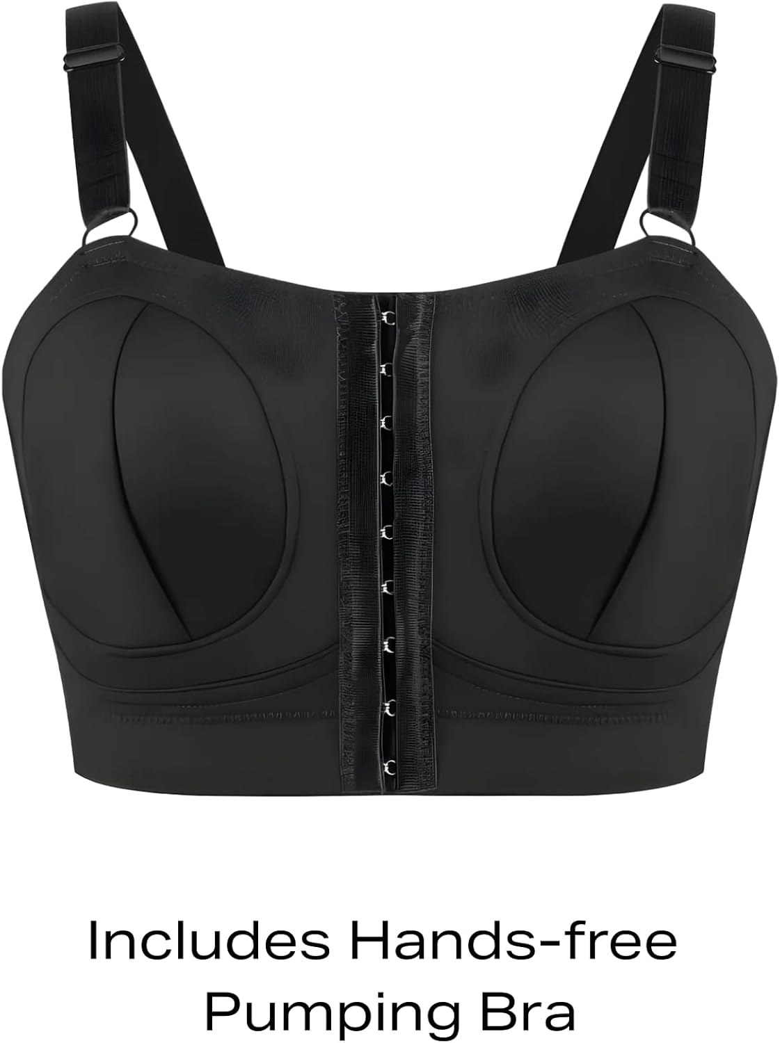 Zomee Z2 Double Electric Breast Pump - Shabbat Mode Edition - Portable, Hands Free Pumping Hospital Grade Wearable Breast Pump Including; Black Bamboo Pumping Bra (2XL)