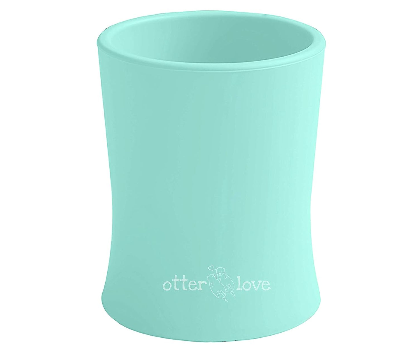 otterlove Silicone Baby & Toddler Training Cup - Pediatric OT Approved - 100% Platinum Pure LFGB Silicone - Unbreakable - Plastic Free - Tiny Cup Perfect for Baby Led Weaning (Mint)