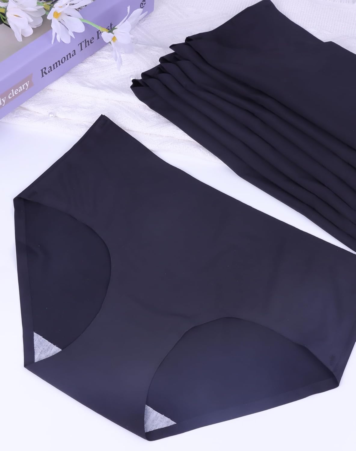 Finihen Teen Girls Underwear Seamless Big Girls Panties No Show Multipack.