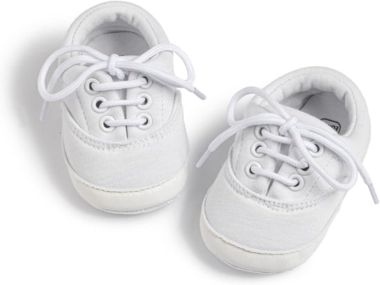 Morbido Infant Baby Boys Girls Canvas Sneaker Toddler Slip On Anti Skid Newborn First Walkers Candy Shoes for 0-18 Months