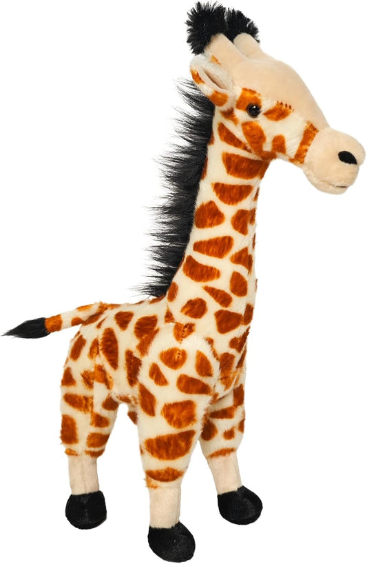 Giraffe Doll, Brown Giraffe Stuffed Animal, Realistic Plush Toy, Jungle Animal Stuffed Plush Toy Gift for Kids -15”
