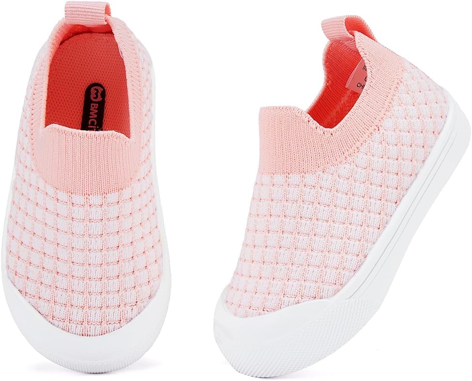 BMCiTYBM Baby Sneakers Girls Boys Lightweight Breathable Mesh First Walkers Shoes 6-24 Months