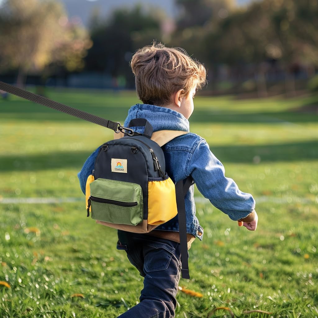 STEAMEDBUN Backpack Leash for Toddlers 1-3: Baby Backpack with Leash for Boys Girls - Anti-Lost Harness for Walking