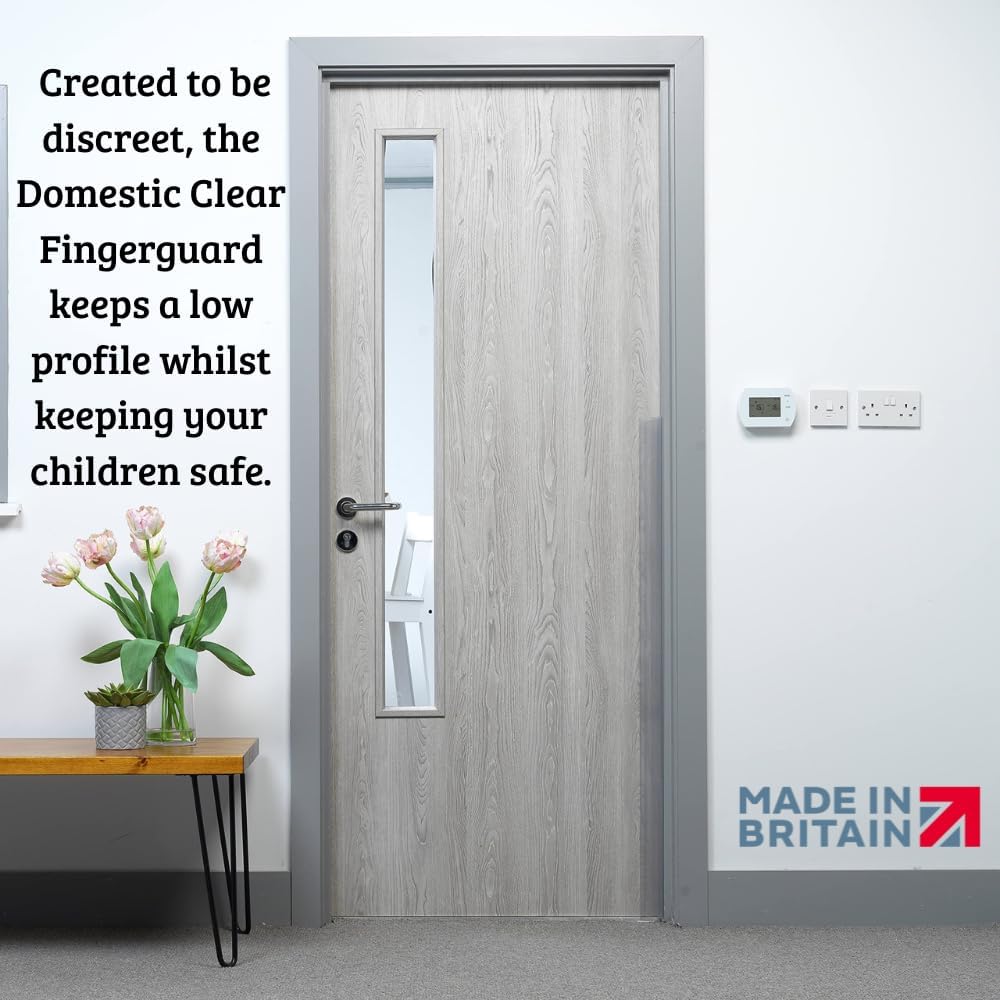 Cardea Child Safety Door Finger Pinch Guard Hinge Protectors Pack - Clear … (Single Pack)