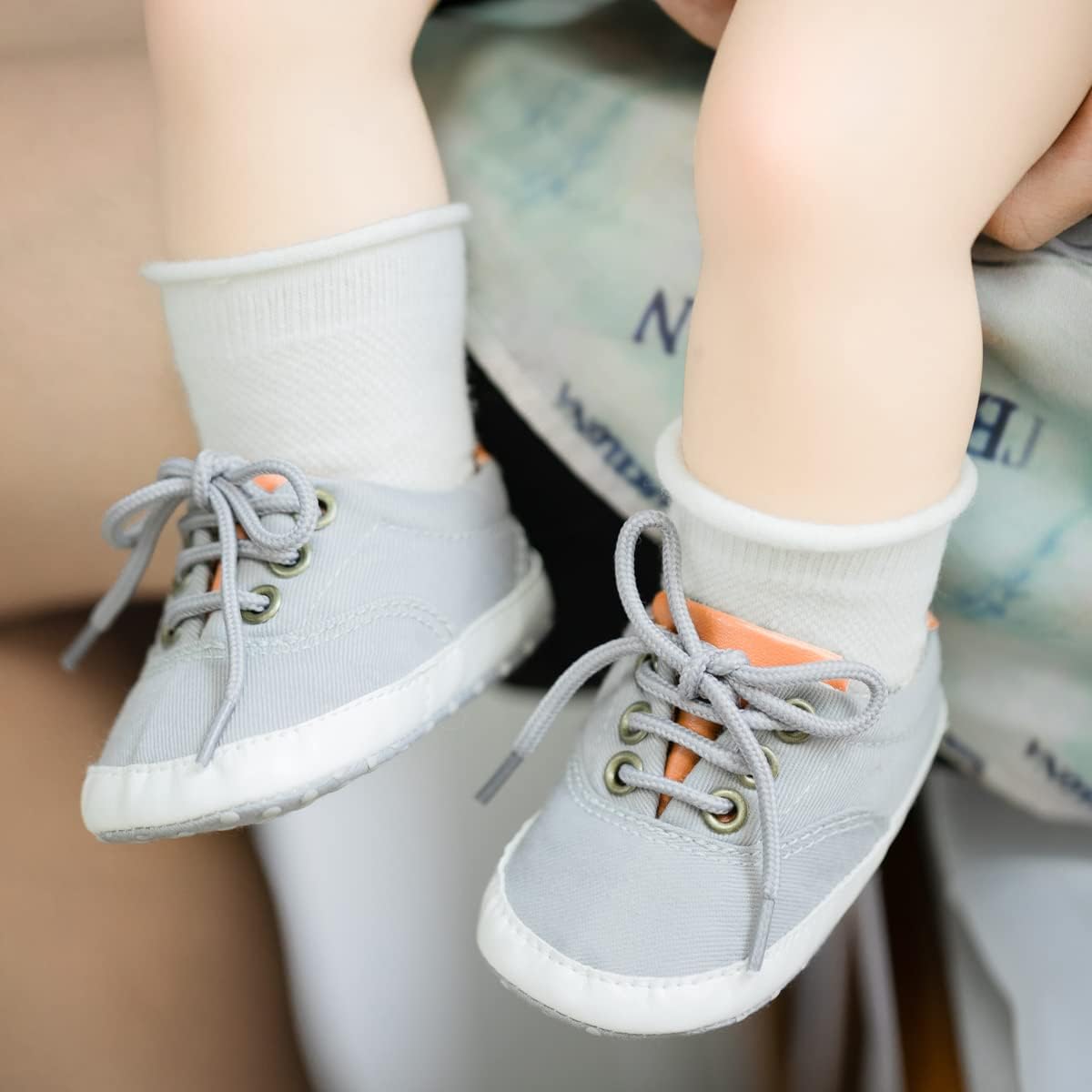 Morbido Infant Baby Boys Girls Canvas Sneaker Toddler Slip On Anti Skid Newborn First Walkers Candy Shoes for 0-18 Months