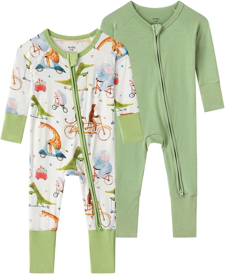 Baby Viscose from Bamboo Footless Pajamas Boys Girls Zippy Pjs Sleep 'N Play Romper - 0-24 Months