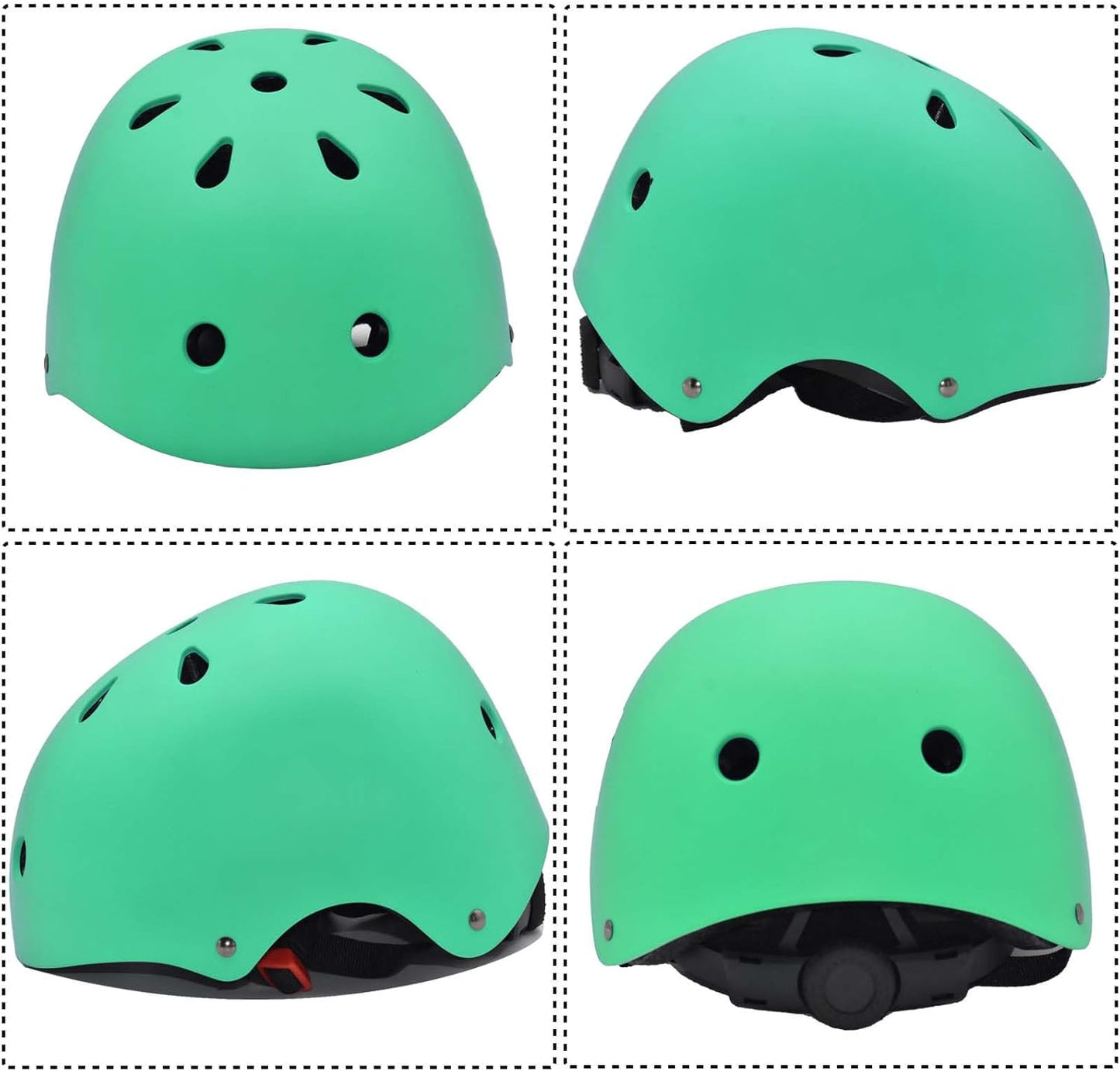 Kids Bike Helmet Set Adjustable for Children, Boys, Girls and Teenagers Aged 3-8 Years Includes Elbow, Knee, Wrist Guards Children's Helmet Protection Set for Bikes SkateboardsRollerskates