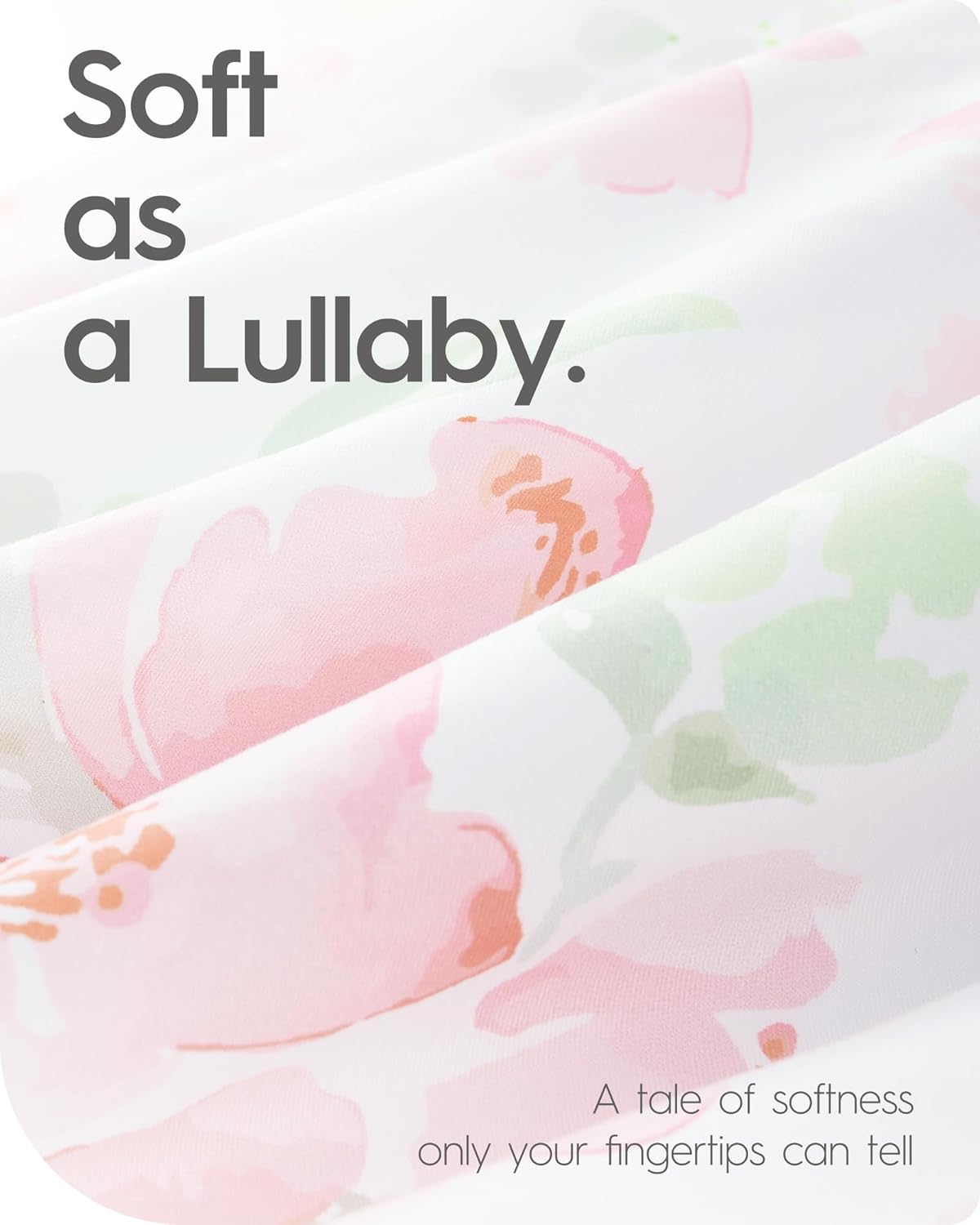 Pack N Play Sheets Girl, TotBasic Floral Mini Crib Sheets Fitted, Premium Jersey Knit Pack and Play Sheets, Stretchy Play Yard Sheets for Pack and Play Mattress, 2 Pack (Pink Floral)