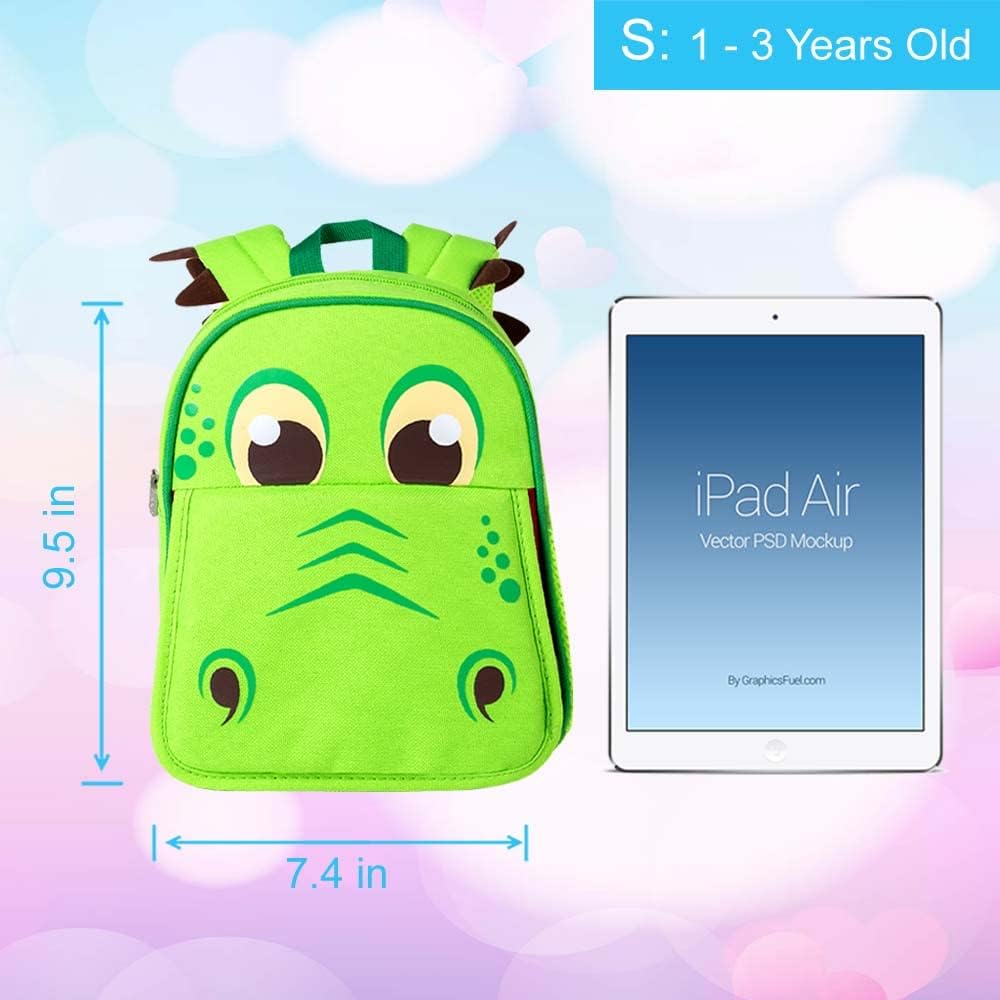 gxtvo Toddler Backpack Leash, 9.5" Kids Safety Leashes Bookbag for Children Boys Girls - Unicorn/Butterfly/Mermaid/Dinosaur