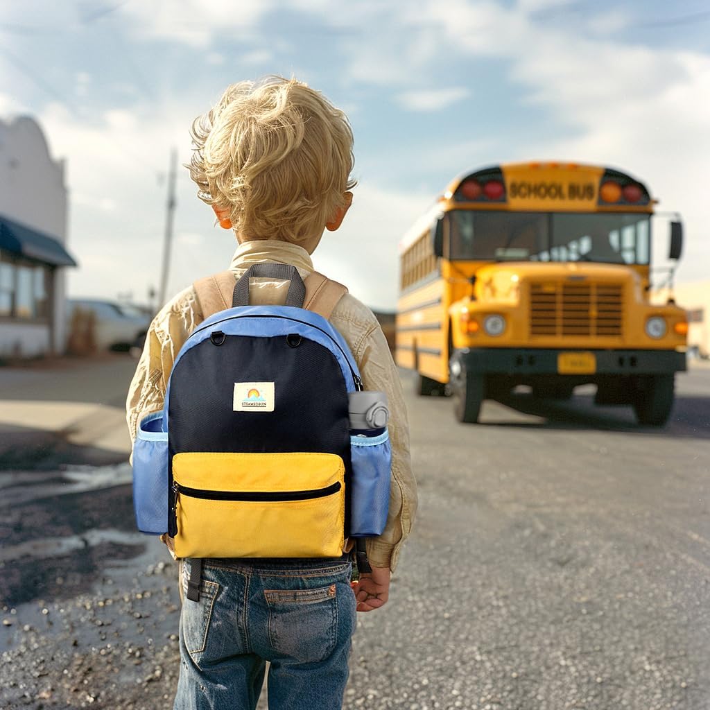 STEAMEDBUN Toddler Backpack for Boys 2-4: Preschool Kindergarten Backpacks - 12 inch Daycare Backpack