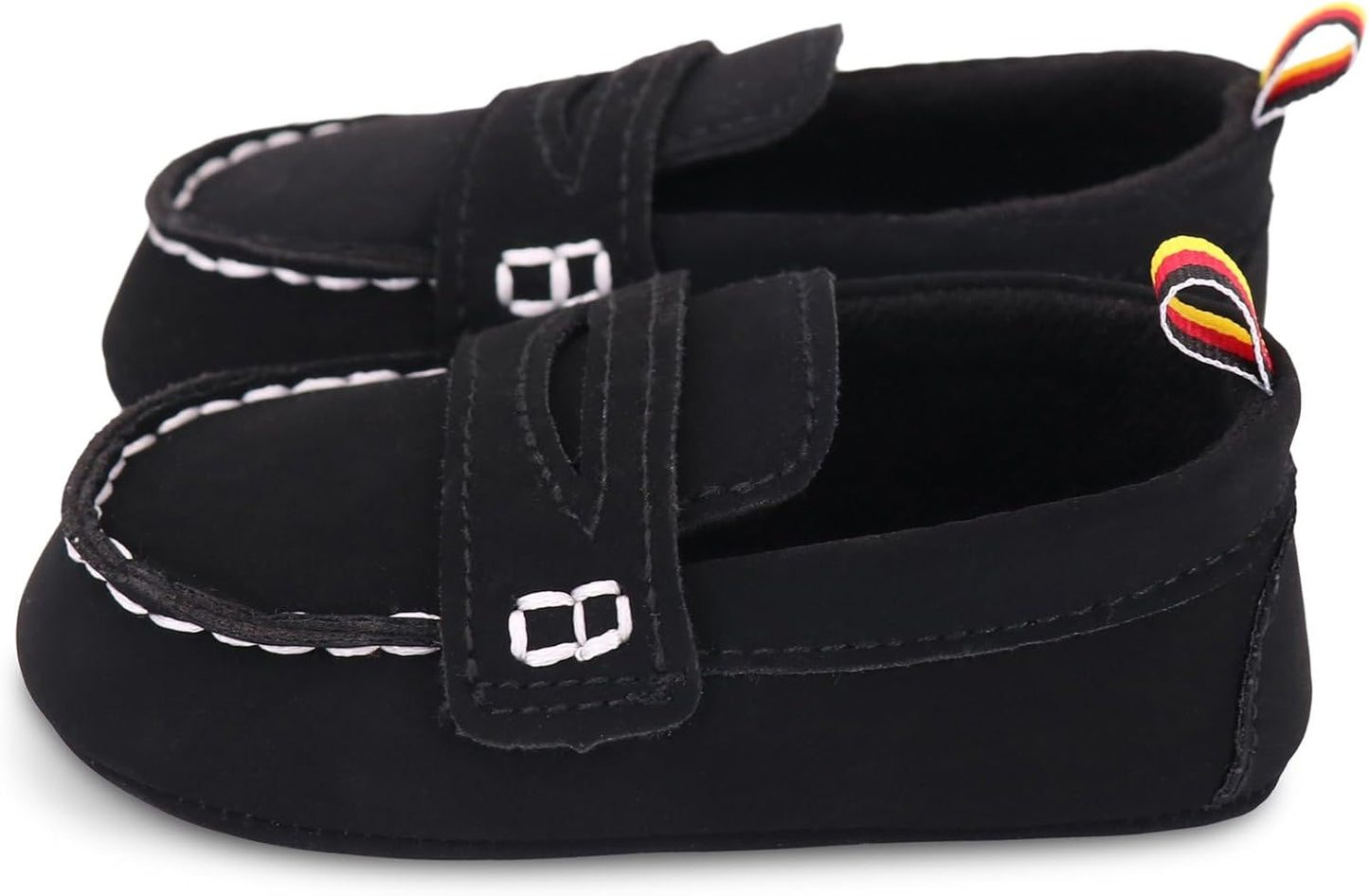 LONSOEN Baby Girls Boys Loafers Prewalker Dress Crib Shoes