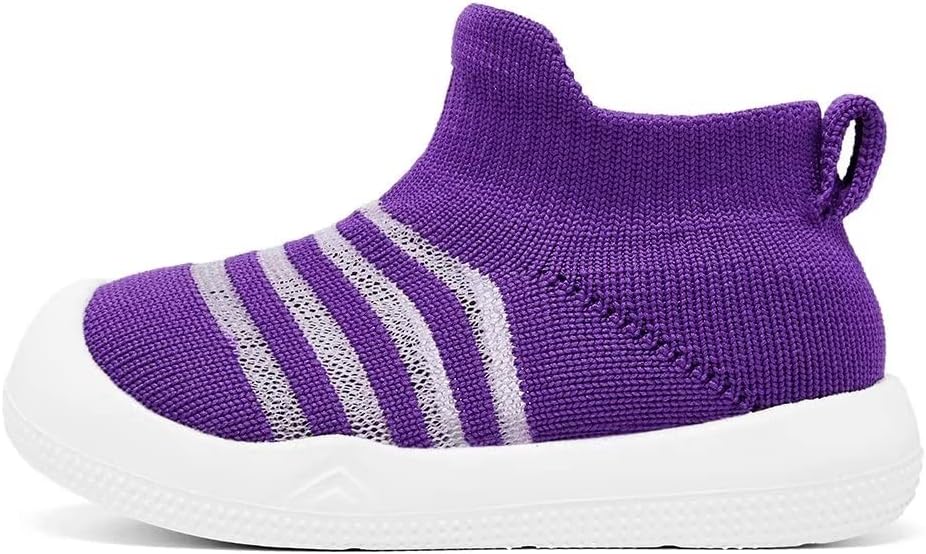 Eashi Baby Boy Girl Non-Skid Indoor Infant Walking Shoes Breathable Warm Elastic Sock Shoes with Memory Sole Protect Toes Outdoor Sneakers