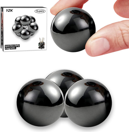 33mm Magnetic Balls Fidget Toys for Adults, Magnet Balls Metal Fidget Desk Toys for Office, Magnets and Stress Relief Gifts for Birthday(4 Pcs)