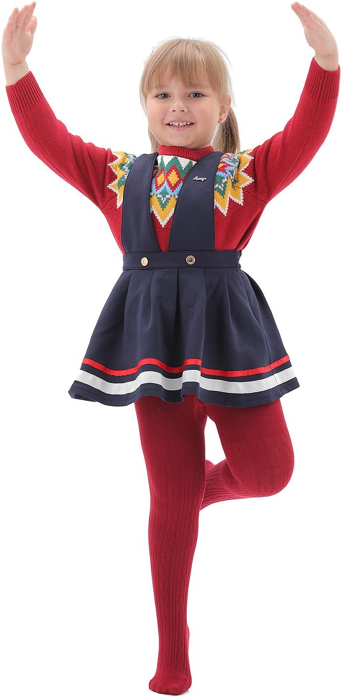 EPEIUS Baby Girl Tights Thick Cable Knit Leggings Stockings Cotton Pantyhose for Newborn Infant Toddler 3/4/5/6 Pack