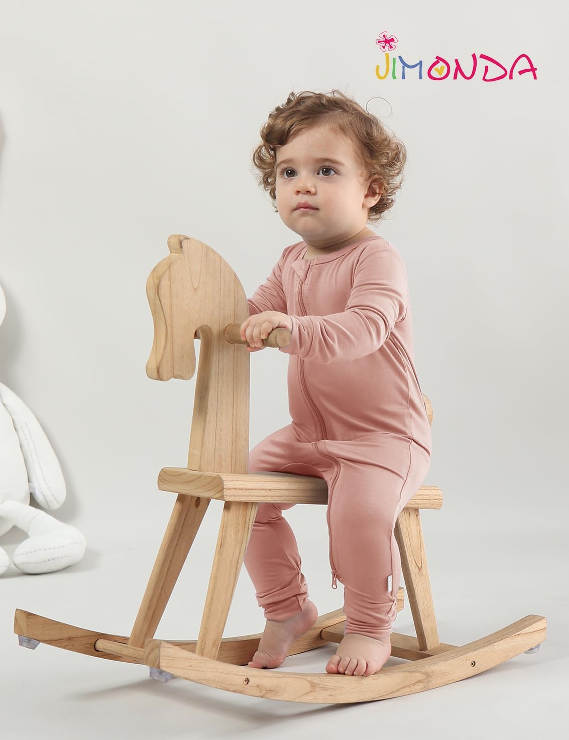 Jimonda Baby Romper Boys Girls Bamboo Pajamas 2-Way Zipper Footless Unisex Long Sleeve Sleepers Sleep and Play 0-24 Months