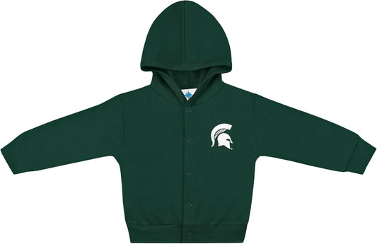 Creative Knitwear College Baby Snap Hooded Jacket - Team Logo, Multiple Colors, for Boys & Girls, (0-24 Months)