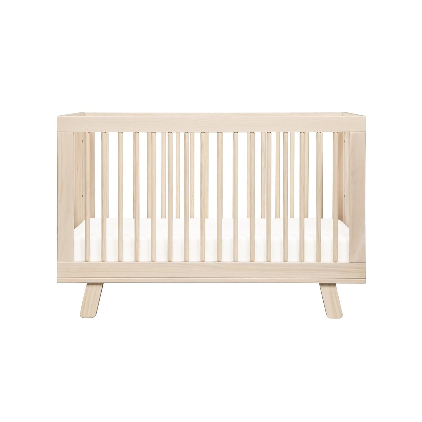 Babyletto Hudson 3-in-1 Convertible Baby Crib - GREENGUARD Gold Certified - Convertible Crib to Toddler Bed and Daybed - Baby Bed with 4 Adjustable Heights - Wooden Crib - Washed Natural