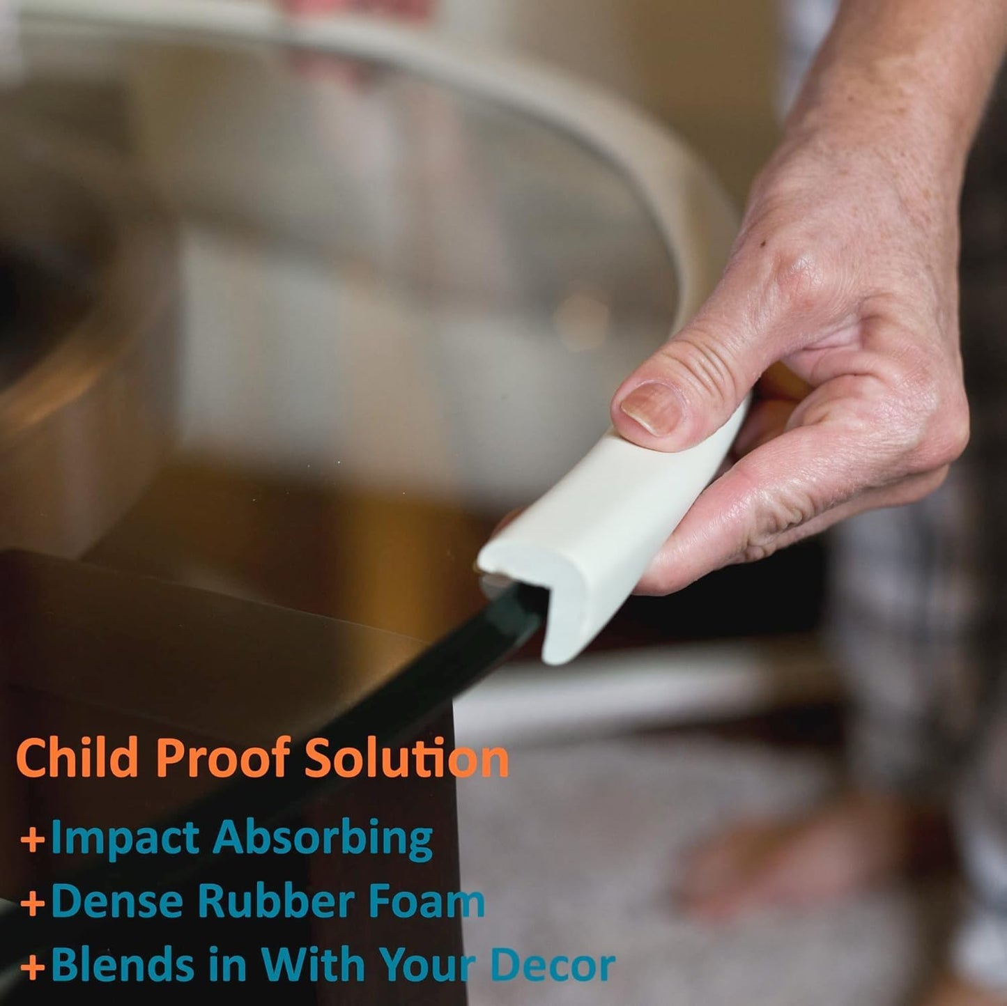 Furniture Edge 16.2ft & Corner Guards | Protective Foam Cushion | 15ft Bumper 4 Adhesive Childsafe Corners | Baby Child Proofing Foam Set and Safe for Table, Fireplace, Countertop | Brown