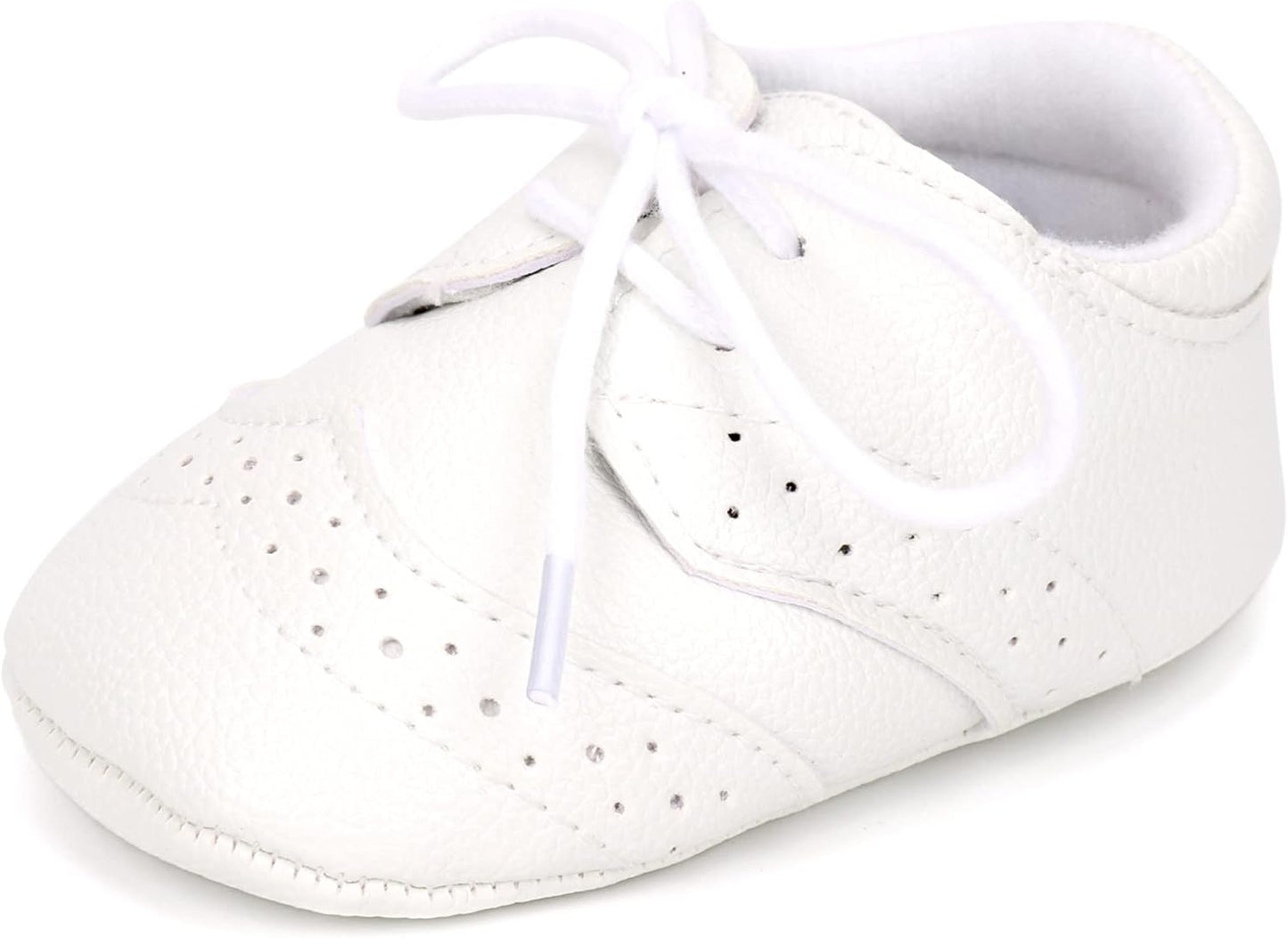 LONSOEN Baby Girls Boys Loafers Prewalker Dress Crib Shoes