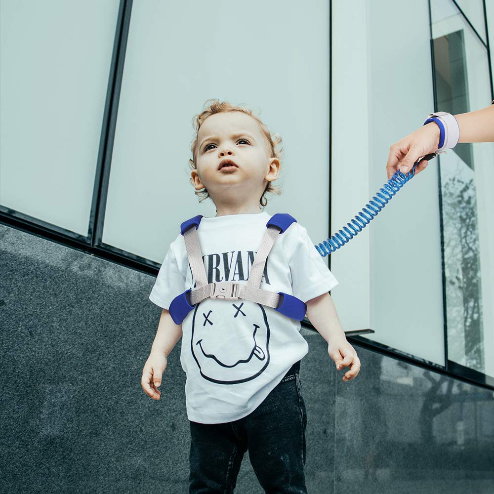 Child Backpack Leash for Toddlers & Kids | 98Inch Lengthen Child Safety Walking Leash -Blue