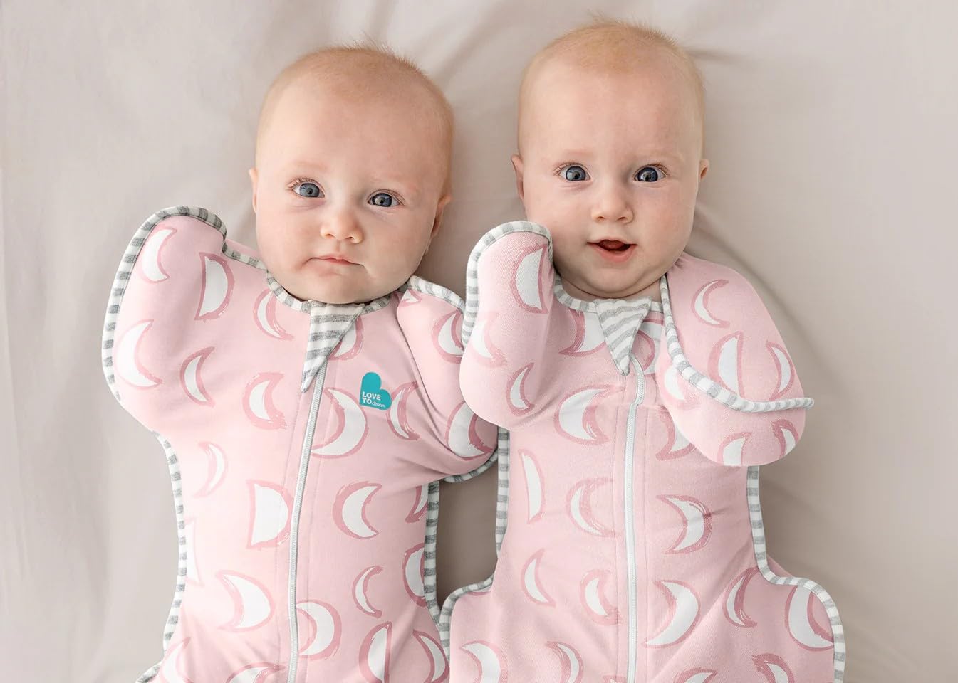 Love to Dream Swaddle UP, Sleep Sack 0-3 Months, Self-Soothing, Improves Sleep, Snug Fit Helps Calm Startle Reflex, Baby Essentials Must Haves Newborn, 1.0 TOG, 5-8.5 lbs, Eclipse Pink