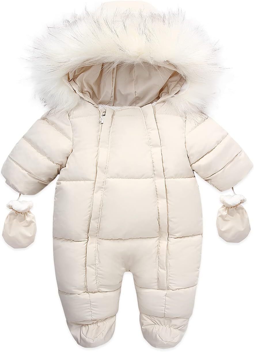 Baby Girl Winter Snowsuit Toddler Jacket Clothes For Boy Infant Jumpsuit Hoodied