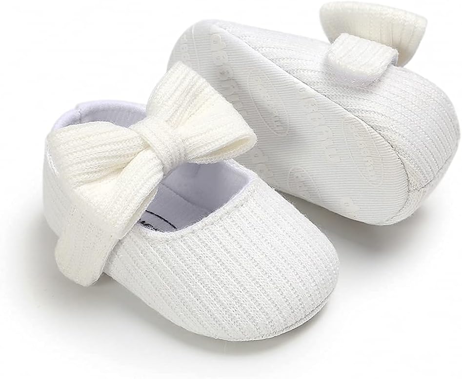 Baby Shoes Mary Jane Flats Non Slip Soft Sole Infant Toddler Sneakers First Walkers Party Christmas Dress Shoes