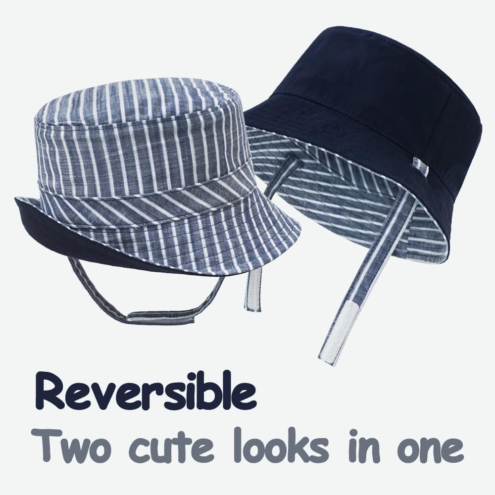 Keepersheep Baby Baseball Cap Infant Sun Hat, Cotton Knit with Soft Brim, Adjustable Soft Newborn Toddler Cap