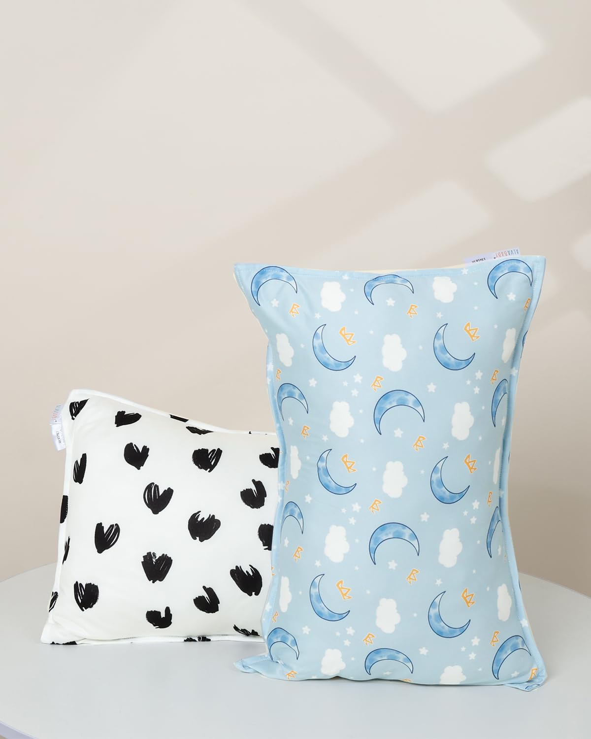 ALVABABY Toddler Pillowcases Stretchy Soft Kids Pillow Cover 2 Pack Fit 13"x 18" or 12"x16" Envelope for Girl Boy Sleepy Travel 2TPE24A