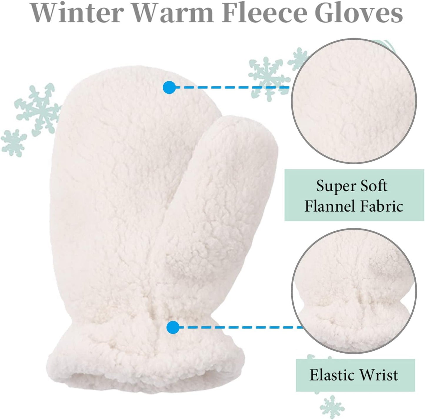 Zsedrut Baby Boys Winter Glove Warm Toddler Infant Girls Mittens Fleece Lined Gloves 1-7 Years