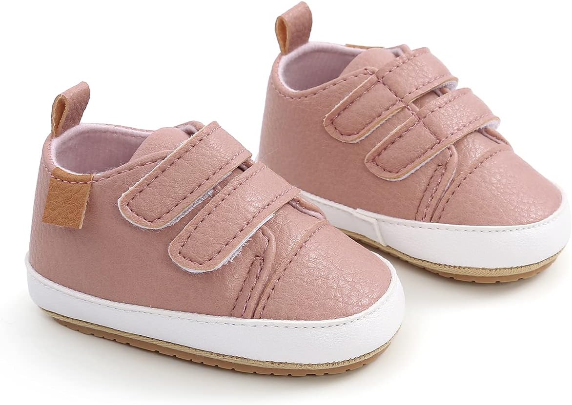 Baby Shoes Mary Jane Flats Non Slip Soft Sole Infant Toddler Sneakers First Walkers Party Christmas Dress Shoes