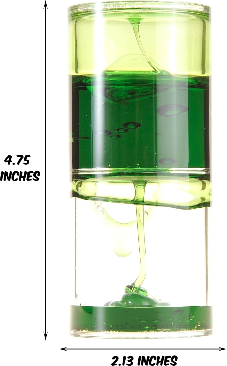 PowerTRC Liquid Motion Spiral Timer Fidget Calming and Soothing Desktop Toy Sensory Visual Toy Beautiful Ooze Tube for Autism, Anxiety & ADHD