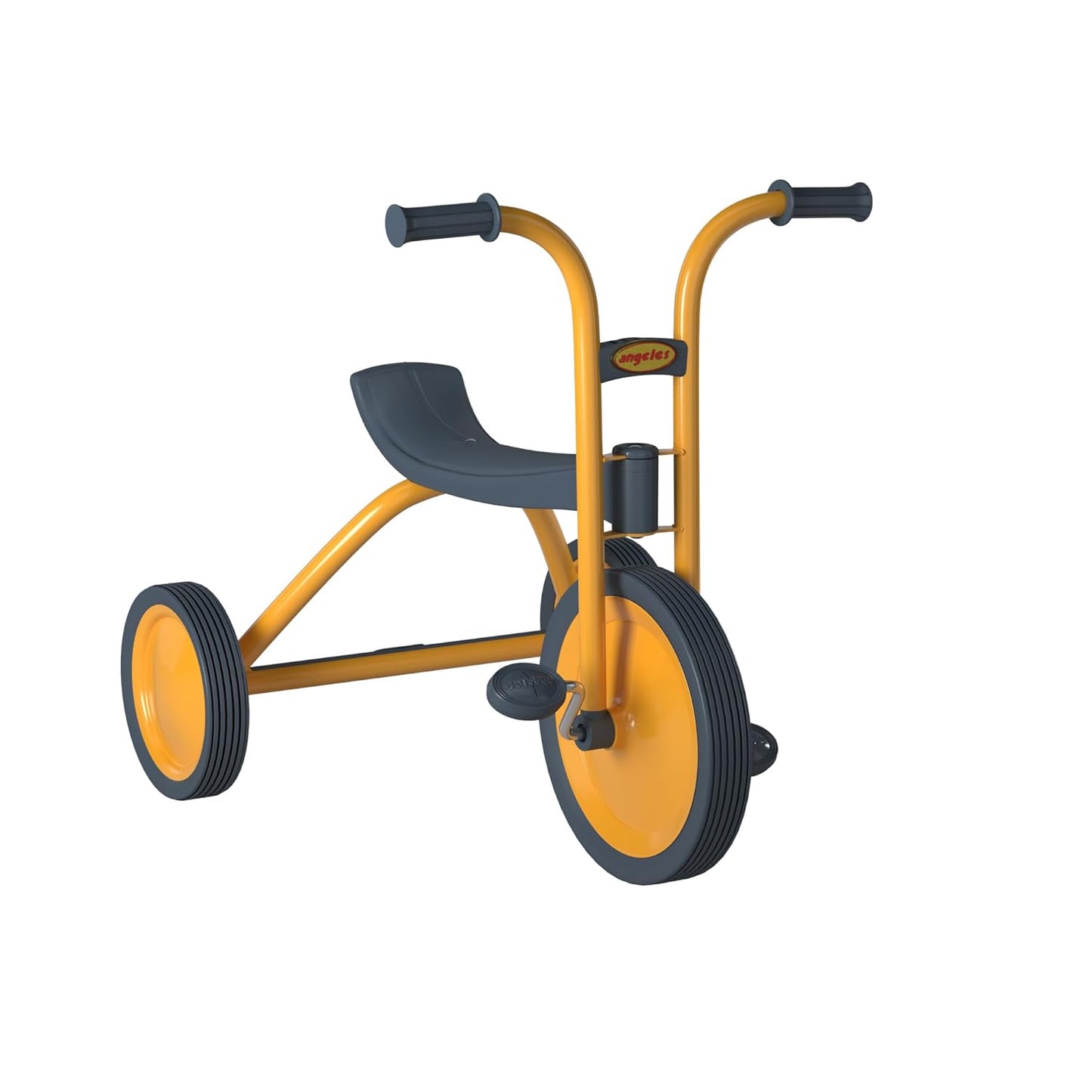 Angeles MyRider Midi 14.5" Toddler Tricycle, Adjustable Kids Tricycle with Rubber Wheels, Yellow/Black