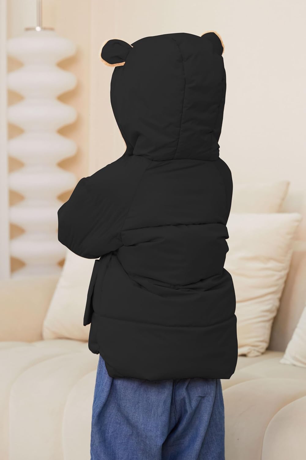 TUONROAD Baby Girls Coats for 6 Months-5 Years Toddlers Boy Winter Jacket Warm Bear Hooded Outdoor Coats Size 5