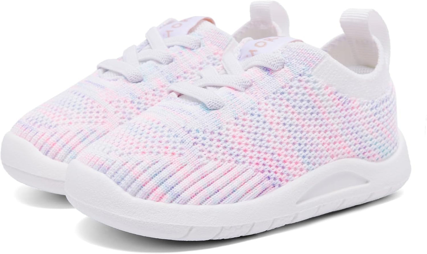 MORENDL Toddler Shoes Baby Walking Sock Shoes Infant Sneakers 0-4 Years Boy Girl Barefoot Tennis Shoe Non-Slip Brethable