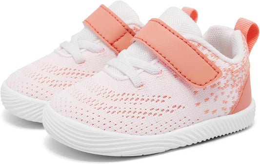 MORENDL Toddler Sneakers Baby Boys & Girls Barefoot Shoes Lightweight Breathable Walking Running Tennis Athletic Sport Shoes