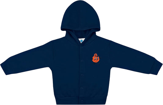 Creative Knitwear College Baby Snap Hooded Jacket - Team Logo, Multiple Colors, for Boys & Girls, (0-24 Months)