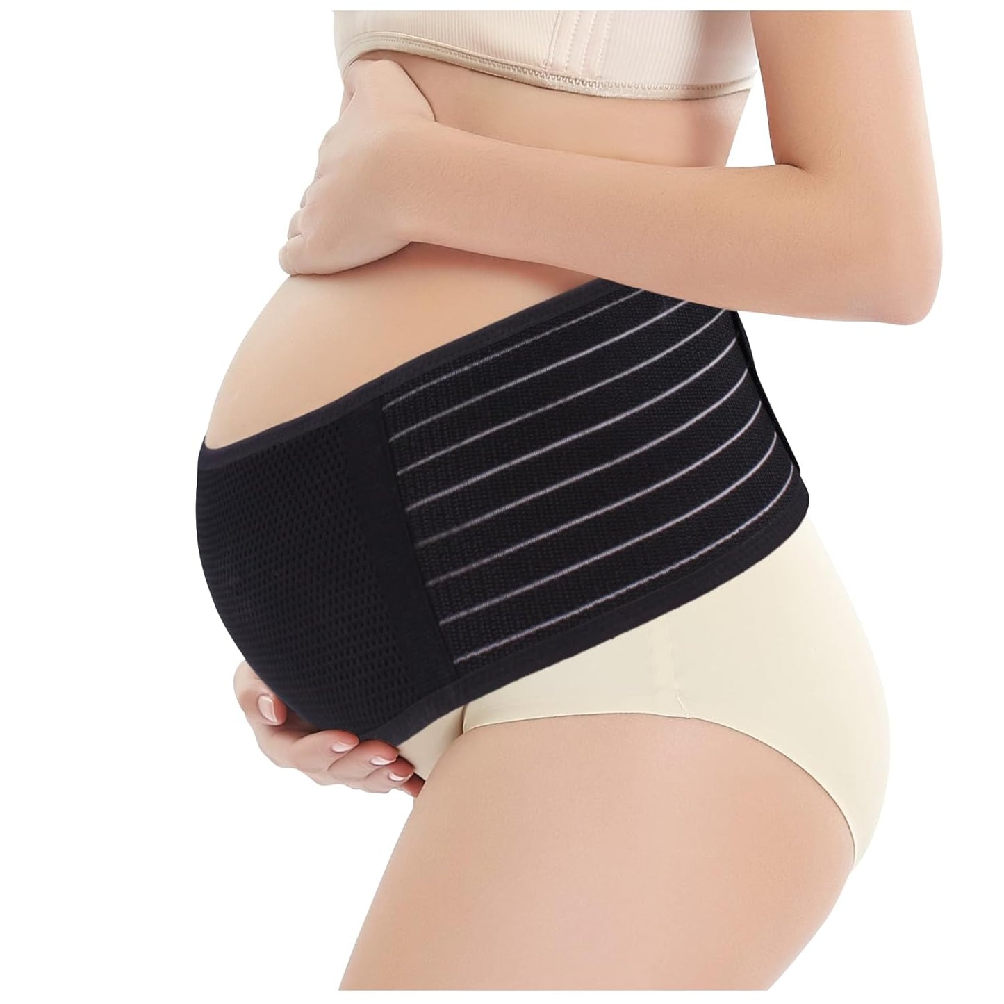 YANENAN Maternity Belly Bands for Pregnant Women, Adjustable and Breathable Pregnancy Belly Bands for Pelvic, Waist & Lower Back Relief, Pregnancy Must Have (One Size)