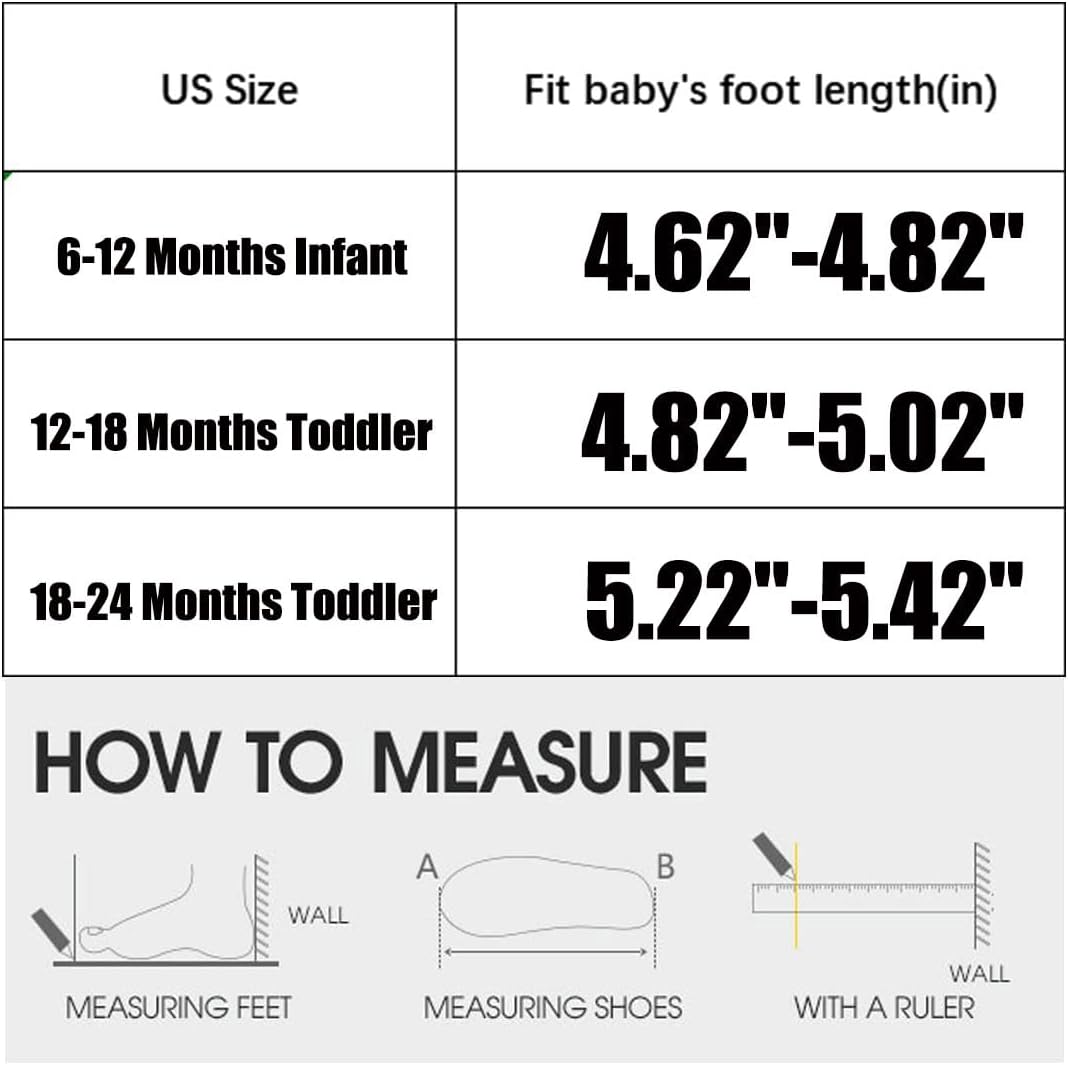 Newsonet Baby Shoes Boys Girls First Walking Breathable Non Slip Walker Sneakers Soft Sole 6 9 12 18 20 24 Months