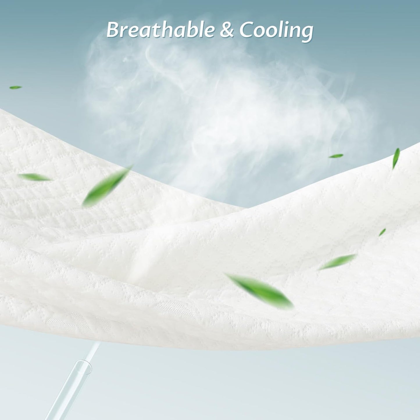 California King Size Mattress Protector with Zipper - 100% Waterproof Zippered Mattress Cover - Soft & Cooling Noiseless Mattress Covers - Top Removable Mattress Encasement 10-12" Deep