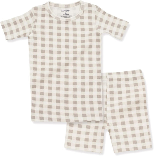AVAUMA Baby Boys Girls Pajama Set 6M-7T Kids Cute Toddler Snug fit Pattern Design Pjs Cotton Sleepwear
