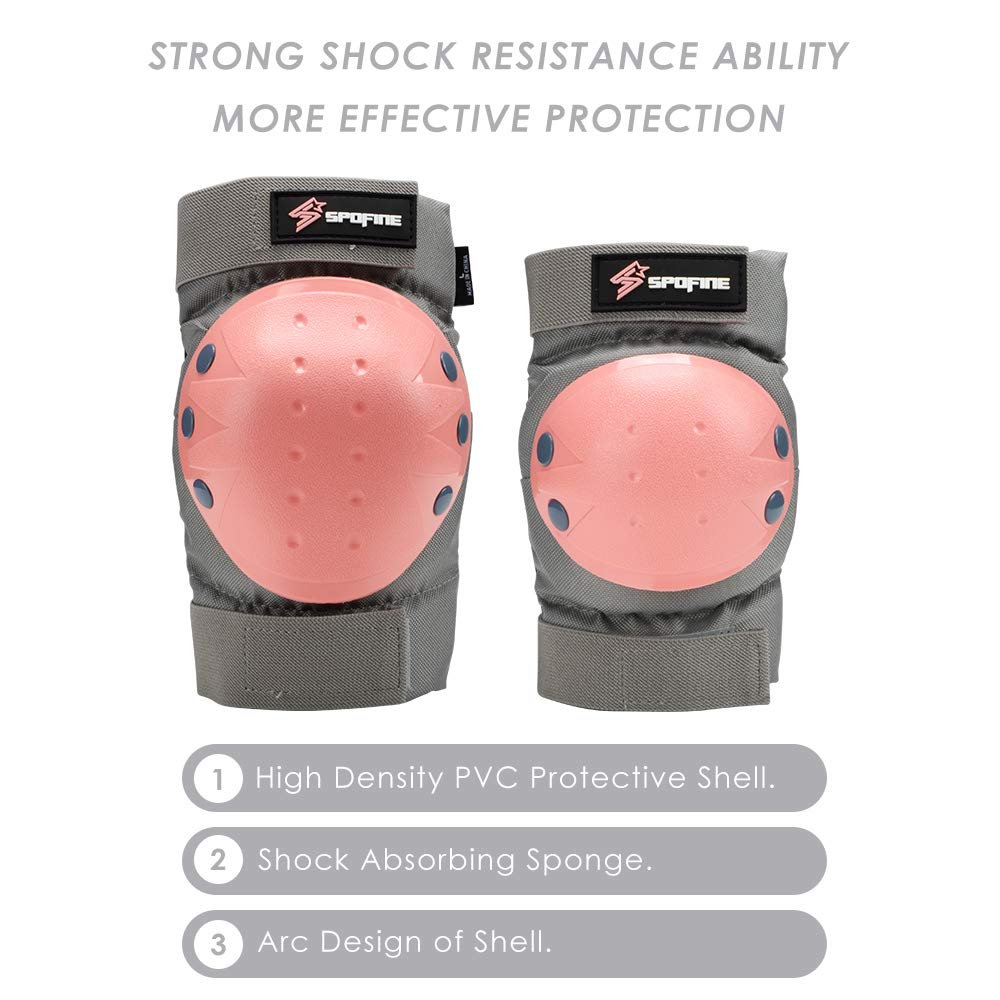 Kids Bike Helmet, Toddler Helmet for Youth Adult, Knee Pad Elbow Pad Wrist Guard Protective Gear Set for Skateboard, Bike, Skating, Cycling