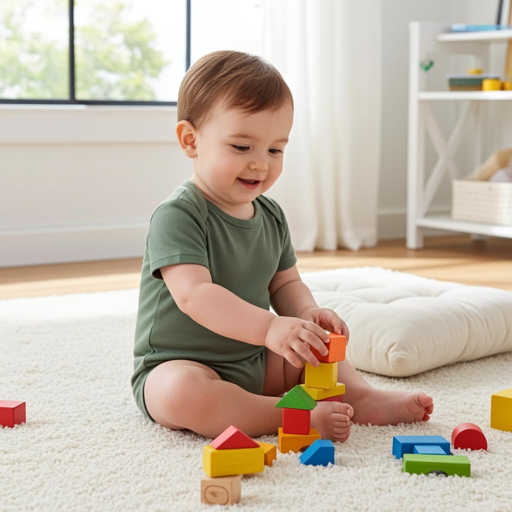 PATPAT Baby Bodysuits Supersoft Bamboo Viscose - Short Sleeve Boys and Girls - Newborn Infant Unisex Clothes Pack