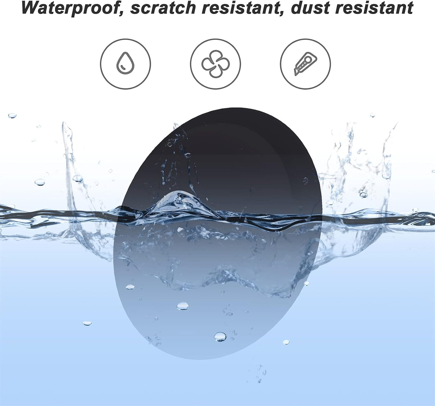 LiZHi Case for Apple Airtag Holder Cover Airtag Sticker Stick on Adhesive Mount Silicone for Tv Remote Car Phone 2 Pack，Black