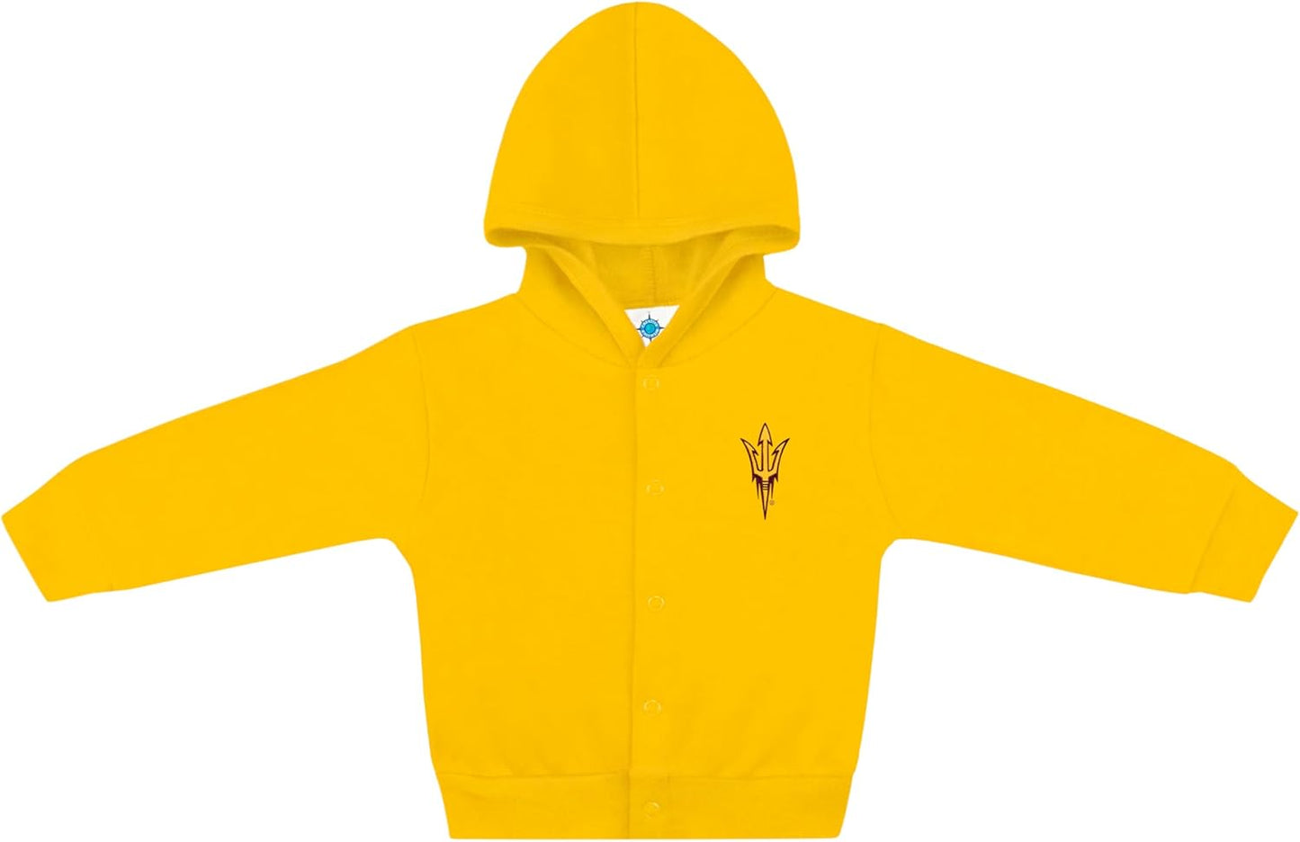 Creative Knitwear College Baby Snap Hooded Jacket - Team Logo, Multiple Colors, for Boys & Girls, (0-24 Months)