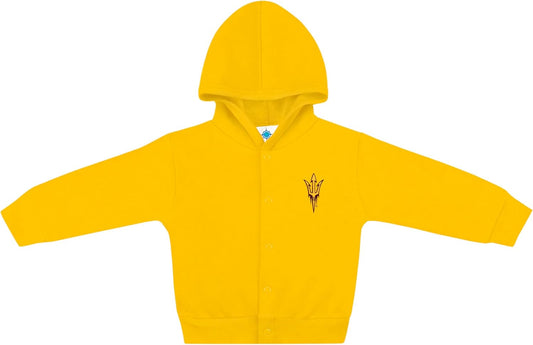 Creative Knitwear College Baby Snap Hooded Jacket - Team Logo, Multiple Colors, for Boys & Girls, (0-24 Months)