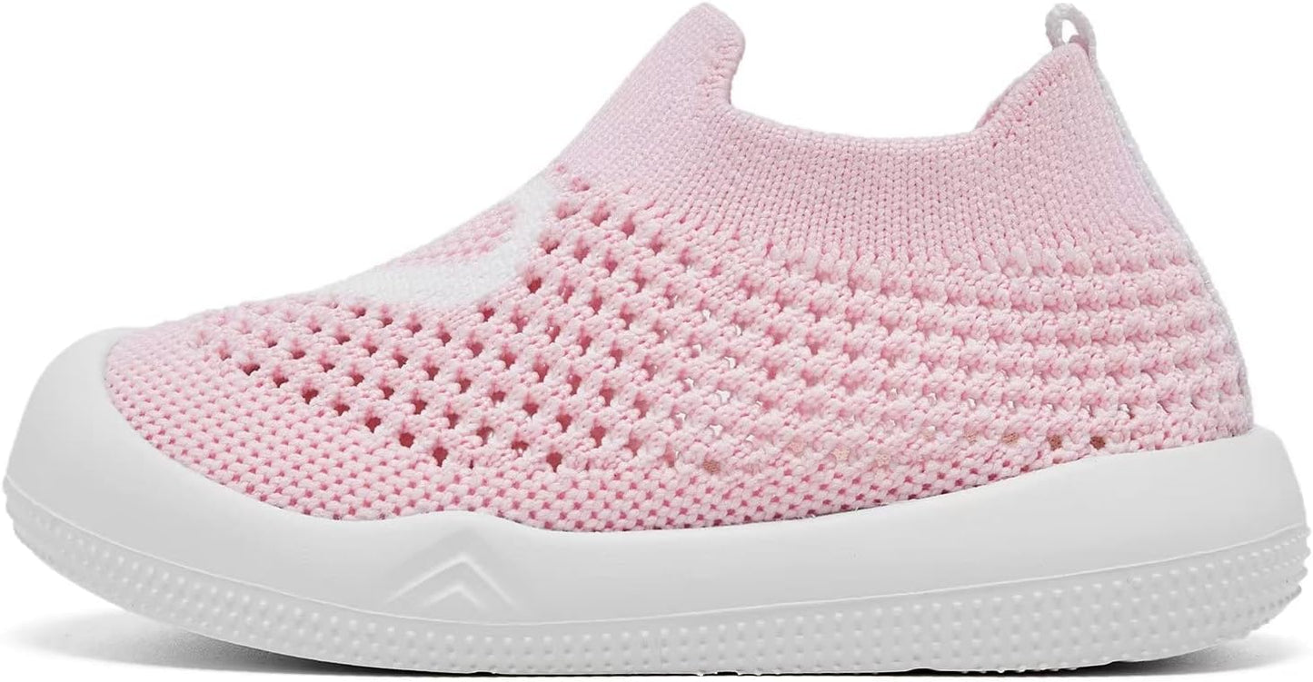 Eashi Baby Boy Girl Non-Skid Indoor Infant Walking Shoes Breathable Warm Elastic Sock Shoes with Memory Sole Protect Toes Outdoor Sneakers